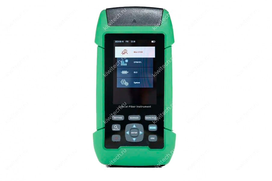 Оптический рефлектометр KIWI-7300 (SM. 1310/1550, 22/20dB), PM+VFL