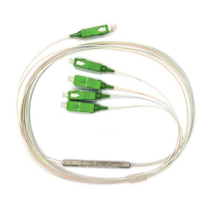 Оптический сплиттер PLC 1х6, SM, 0.9mm, 1.5M, миникорпус, SC/APC