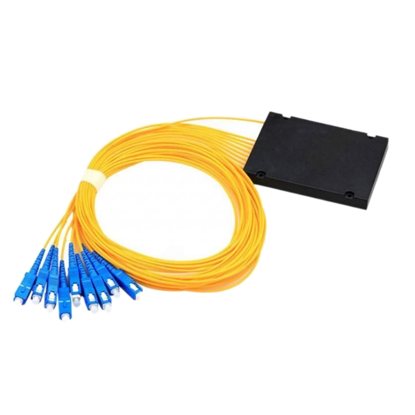 Оптический сплиттер PLC 1х8, SM, 3.0mm, 1M, корпус, SC/UPC