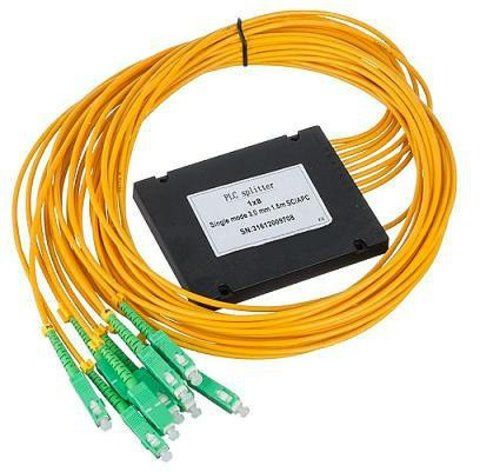 Оптический сплиттер PLC 1х8, SM, 2.0mm, 1M, корпус, SC/APC