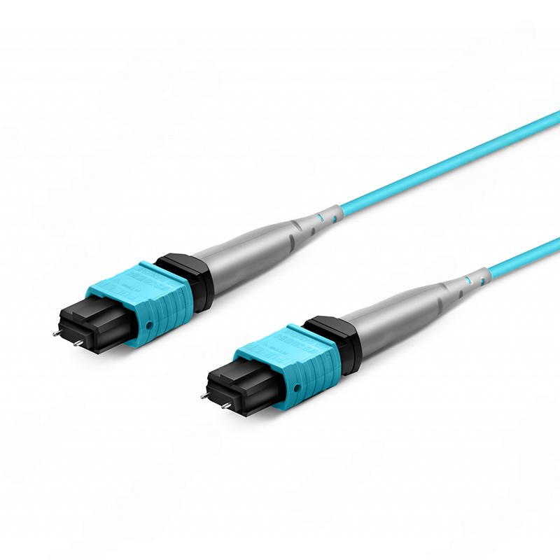 Оптический патчкорд MPO/UPC-MPO/UPC, 8 волокон, OM3, Тип А, 3мм, 2м