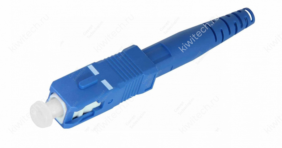 Коннектор оптический SC simplex SM (UPC), 3мм (plastic)